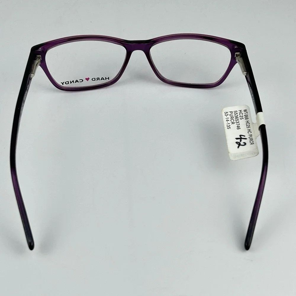 Hard Candy Purple‎ Women's Eyeglasses Frames 53-14-135 HC25 PURCR